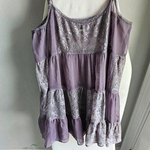 Free People Intimately Nightie lace slip chemise – Small - Grey